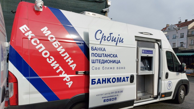 Mobilna ekspozitura banke Poštanska štedionica na pijaci Zvezdara